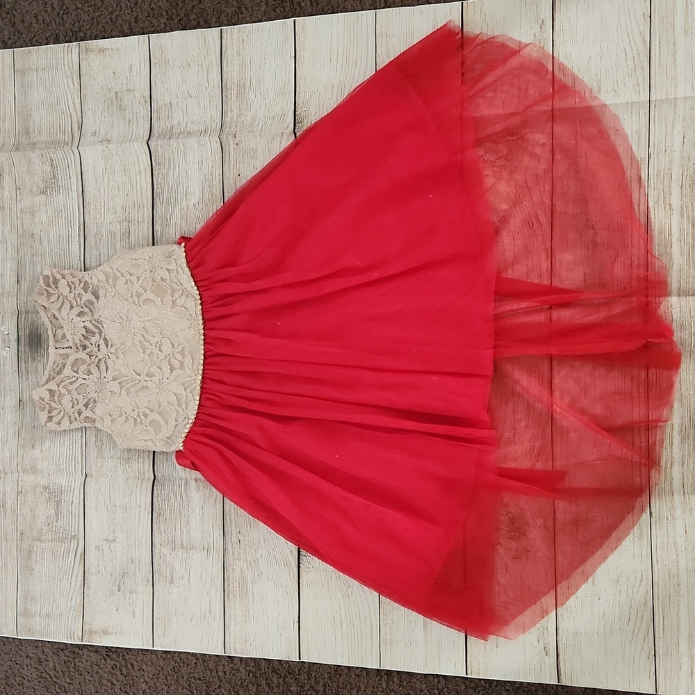Rare Editions Sleeveless High Low Dress